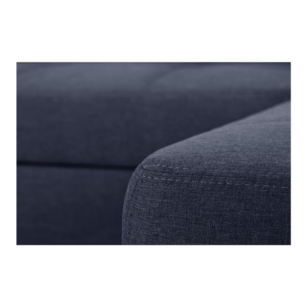 Canapea extensibilă Modernist Pashmina, partea dreaptă, albastru-image-3