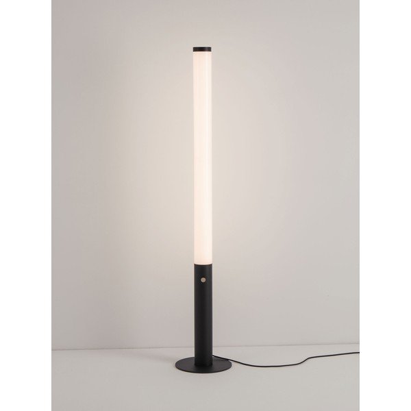 Lampadar negru mat LED cu intensitate reglabilă din oțel cu abajur din sticlă acrilică (înălțime 141 cm) Glaze – Nova Luce-image-3
