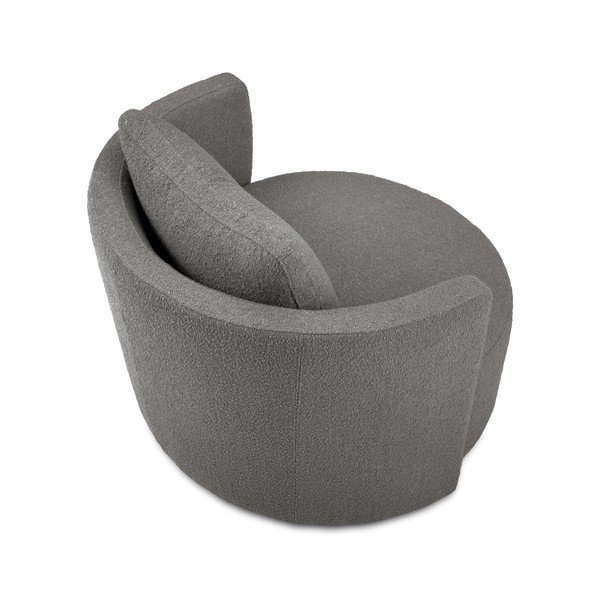 Fotoliu pivotant Interieurs 86 Nael, gri închis-image-3