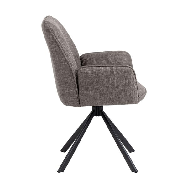 Set de scaune de sufragerie gri deschis cu cotiere 2 buc. tapițat Glenda – Actona-image-3