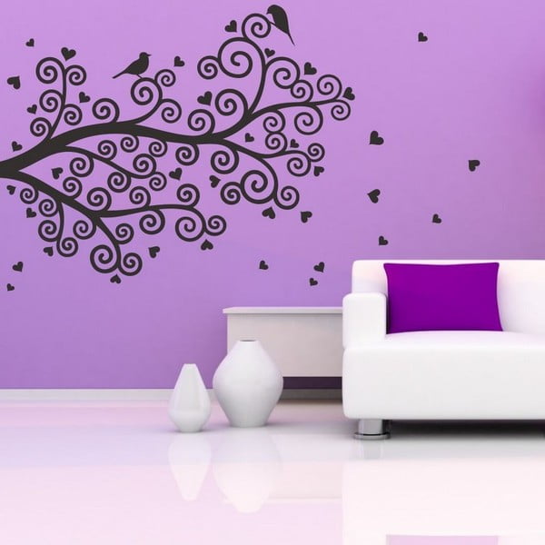 Autocolant decorativ pentru perete Spiral Tree