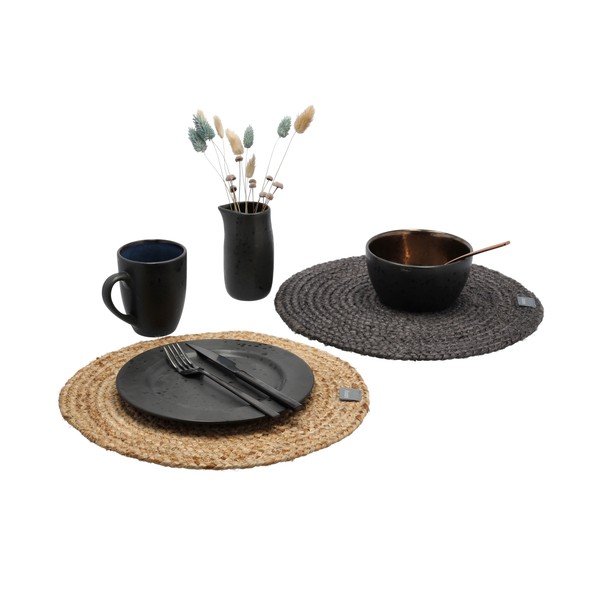 Suport farfurie din iută Södahl, ø 35 cm, natural-image-3