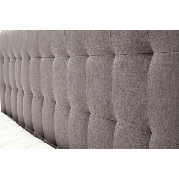 Pat boxspring gri/maro 180x200 cm Massello – Meise Möbel-image-2