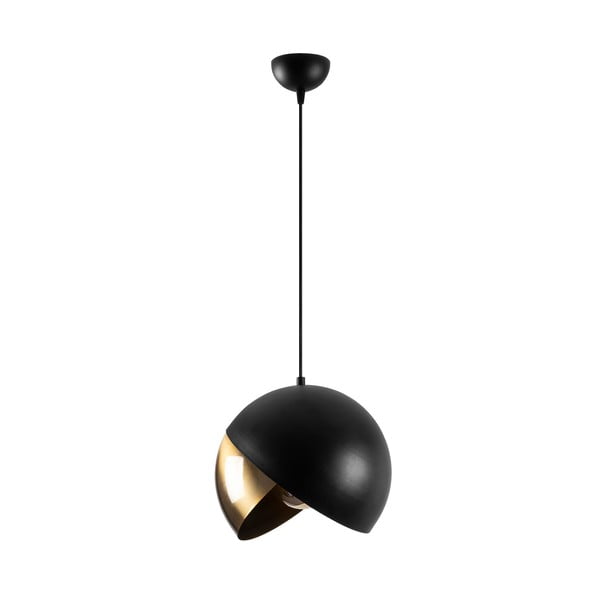 Lustră neagră/în culoarea bronz cu abajur din metal ø 30 cm Pacman – Opviq lights