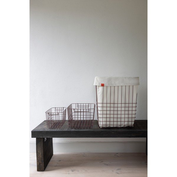 Coș de rufe burgundy din metal 64 l Store-It – Mette Ditmer Denmark-image-1