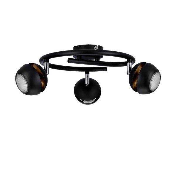 Plafonieră neagră/aurie cu abajur din metal 38x38 cm Boni – Candellux Lighting-image-2