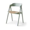 Scaun din lemn de fag și șezut din ratan Findahl by Hammel Mette, verde deschis