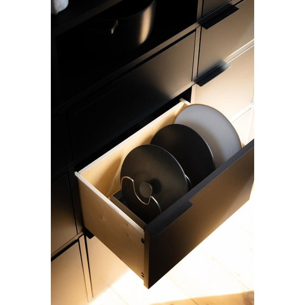 Organizator pentru capace și tigăi Joseph Joseph, gri-image-1