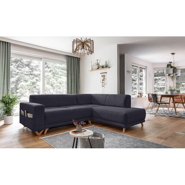 Colțar gri antracit extensibil/cu spațiu de depozitare (cu colț pe partea dreaptă/în formă de ”L”) Classy Sophie – Miuform-image-3