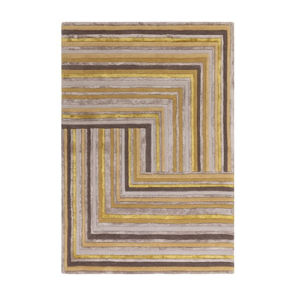Covor galben ocru din lână 200x300 cm Network Gold – Asiatic Carpets