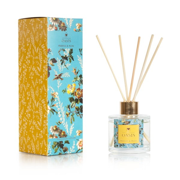 Difuzor de aromă cu parfum de frezii și mosc Bahoma London Oasis Leighton, 100 ml