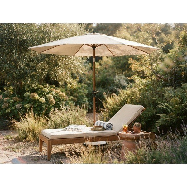 Umbrelă de soare bej ø 300 cm Palinuro – Bizzotto-image-1