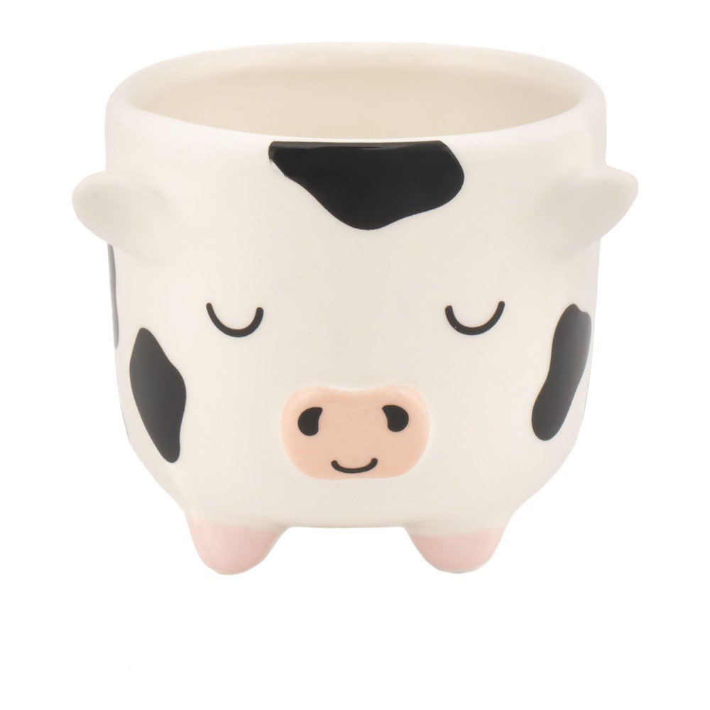 Ghiveci decorativ din ceramică ø 7,5 cm Cow – Sass & Belle