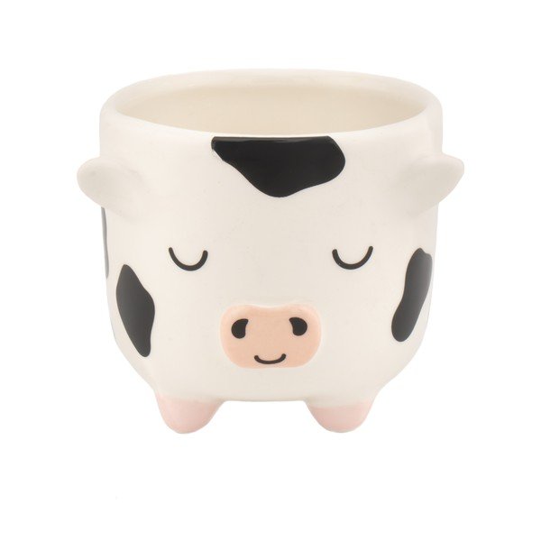 Ghiveci decorativ din ceramică ø 7,5 cm Cow – Sass & Belle