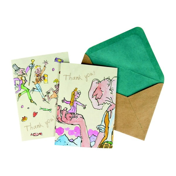 Set 10 felicitări cu plic Roald Dahl by Portico Designs
