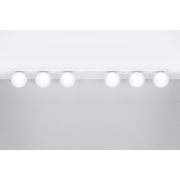 Plafonieră albă cu abajur din sticlă ø 12 cm Umerta – Sollux-image-3