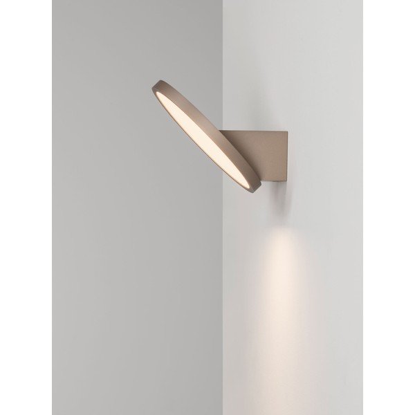 Aplică de perete auriu mat LED cu intensitate reglabilă din aluminiu Vea – Nova Luce-image-2