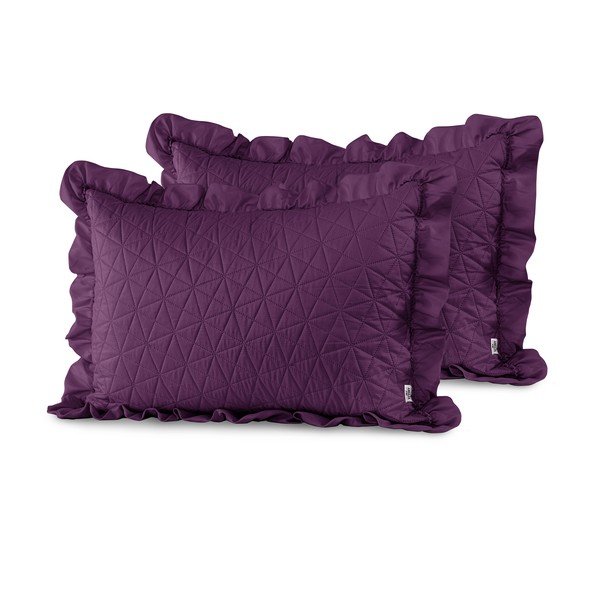 Set 2 fețe de pernă AmeliaHome Tilia, 70 x 50 cm, mov-image-1