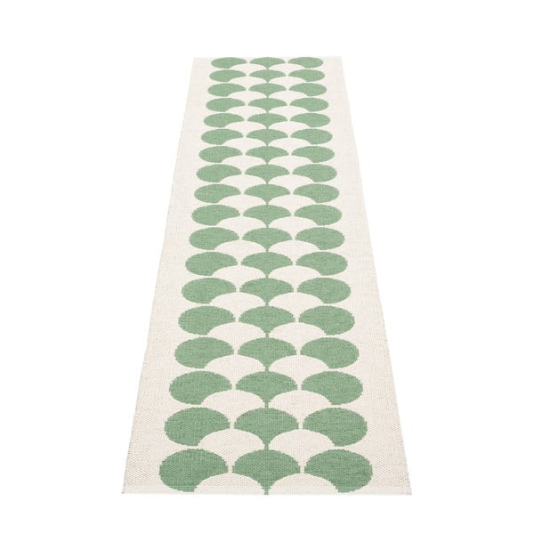 Covor tip traversă pentru interior și exterior verde/crem 70x250 cm Poppy Oregano – Pappelina-image-2