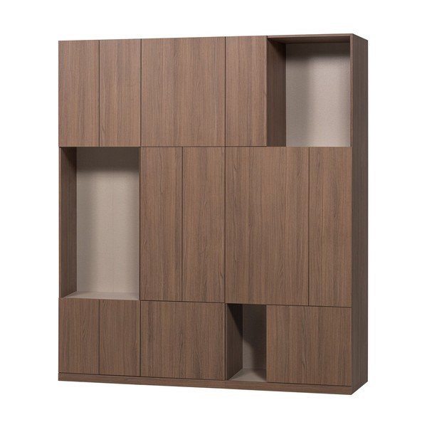 Dulap modular în culoare naturală închisă 188x215 cm Build – WOOOD-image-3