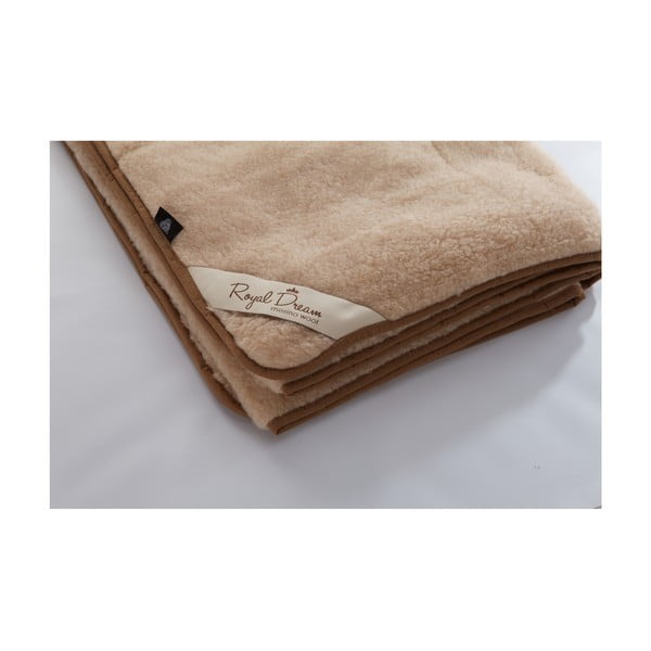 Pătură de lână Royal Dream Merino, 200x200 cm-image-1