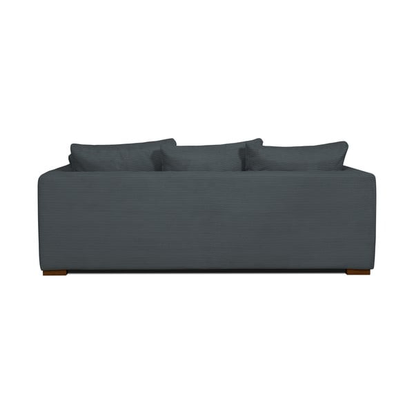 Canapea gri cu tapițerie din catifea reiată  175 cm Comfy – Scandic-image-3