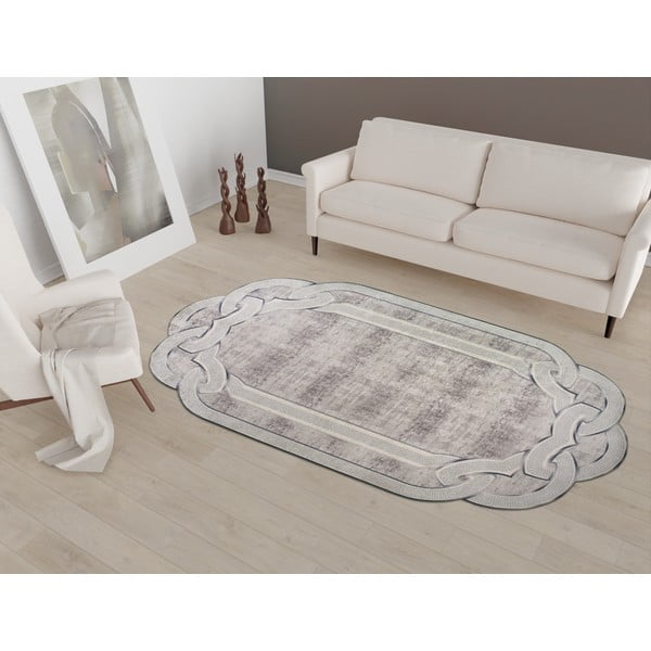 Covor gri/bej 100x60 cm - Vitaus-image-1