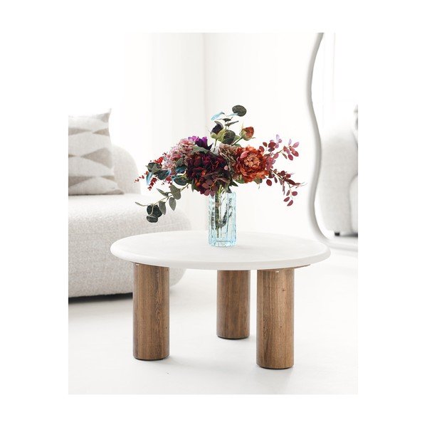 Vază gri din sticlă (înălțime 20 cm) – House Nordic-image-1