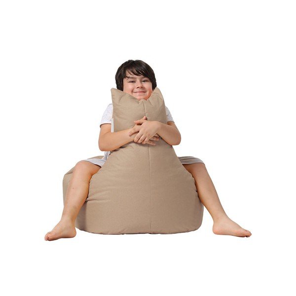 Fotoliu puf pentru copii bej Baton – Floriane Garden-image-3