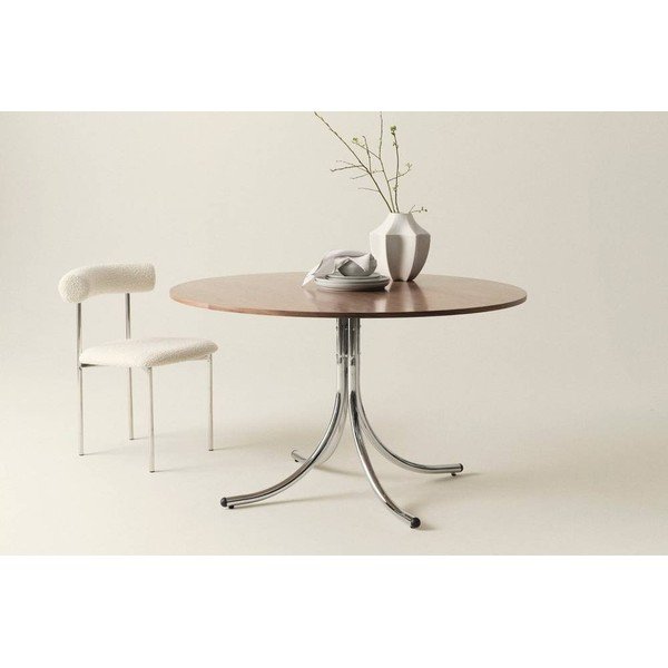 Masă de dining rotundă din metal ø 130 cm Chipley – Jotex-image-2