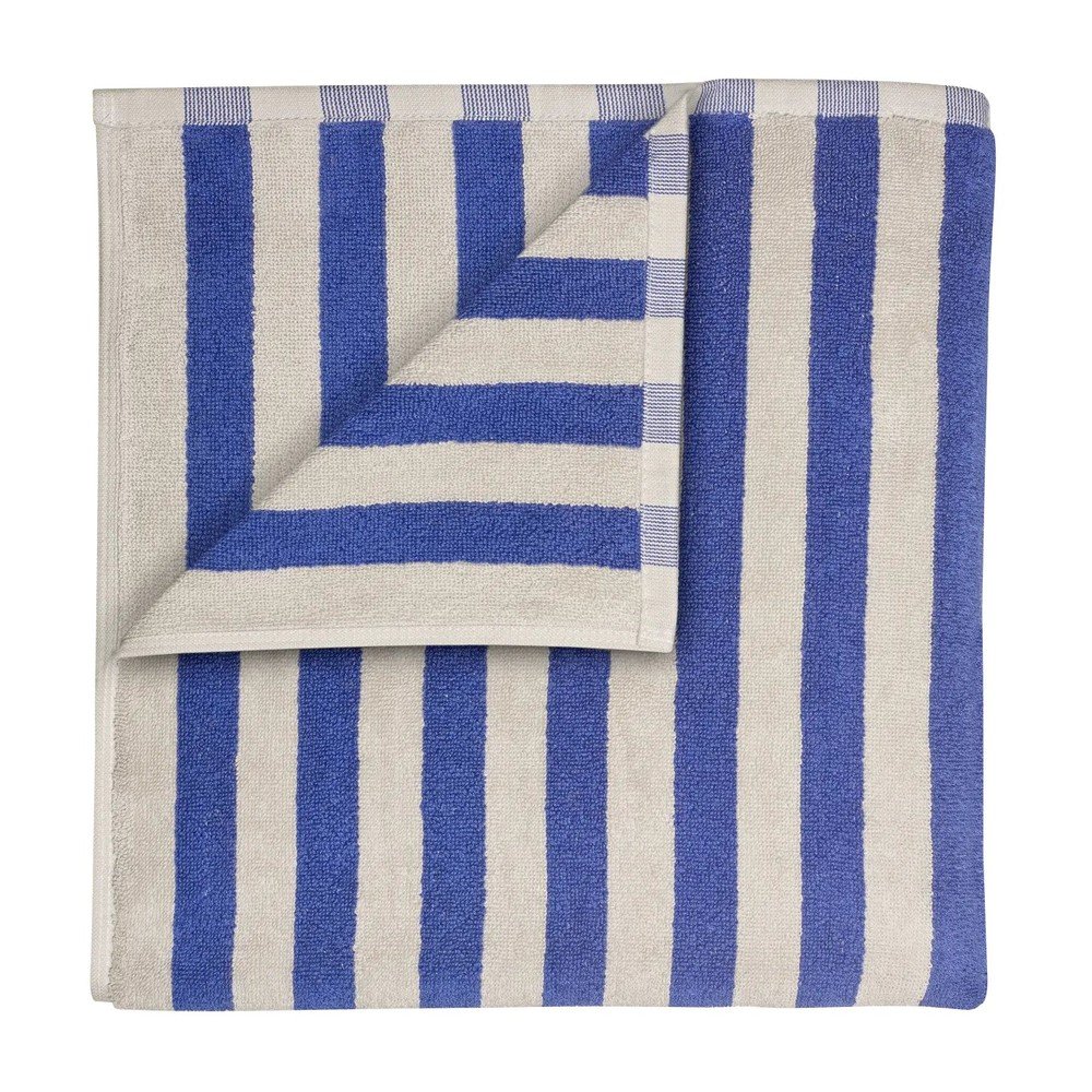 Prosop albastru/crem din bumbac organic din frotir 70x140 cm Arto âu0080Blomus