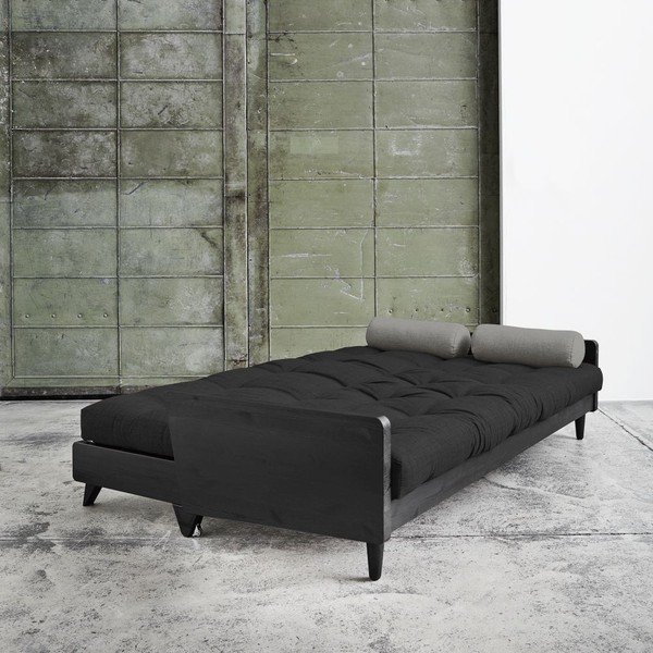 Canapea extensibilă Karup Indie Black/Dark Grey/Granite Grey-image-2