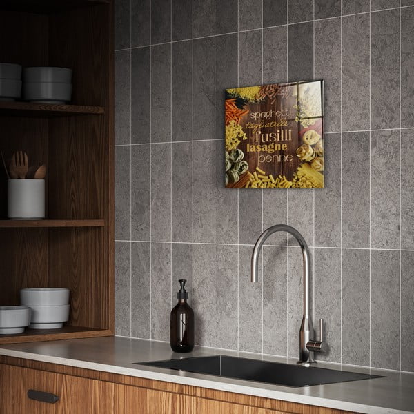 Tablou din sticlă 30x30 cm Pasta – Styler-image-1