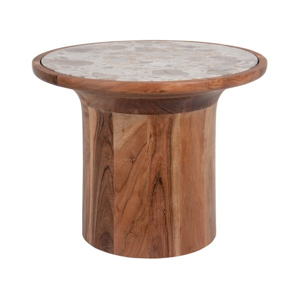 Măsuță auxiliară rotundă din lemn de mango ø 45 cm Tubo – Leitmotiv