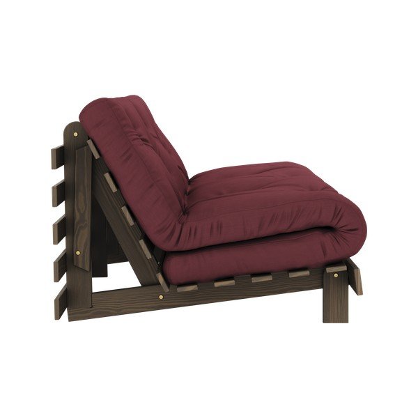 Canapea burgundy extensibilă 160 cm Roots – Karup Design-image-4