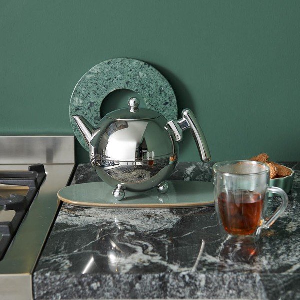 Ceainic argintiu din oțel inoxidabil 1,2 l Bella Ronde – Bredemeijer-image-1