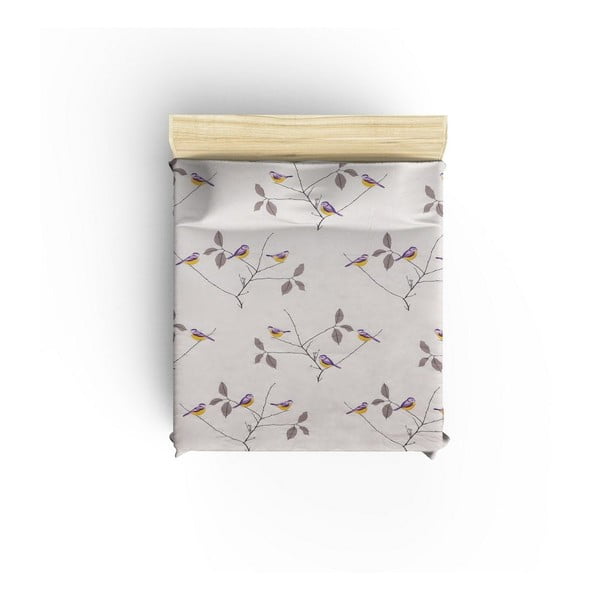 Cuvertură albă din bumbac pentru pat dublu 200x235 cm Pavlina - Mijolnir-image-1