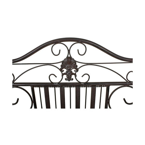 Bancă de grădină neagră din metal Mangan – Garden Pleasure-image-3