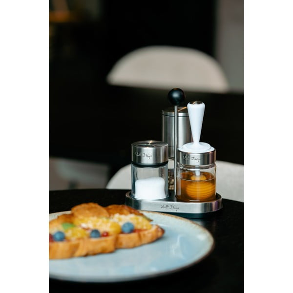 Solniță și piperniță cu suport Soho – Vialli Design-image-2