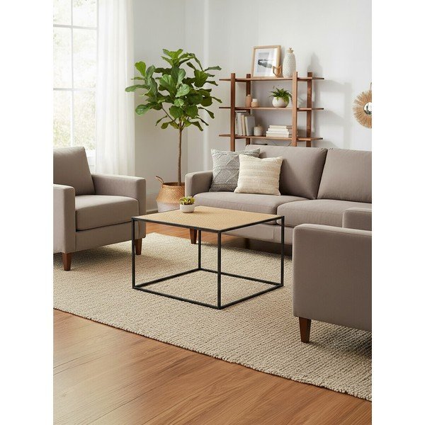 Măsuță de cafea în culoare naturală din ratan 60x60 cm Depok – Premier Housewares-image-4