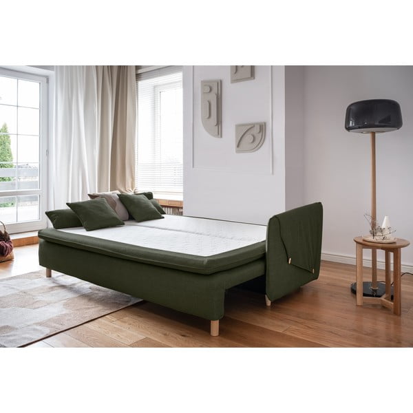 Canapea verde extensibilă 207 cm Simon – Miuform-image-4