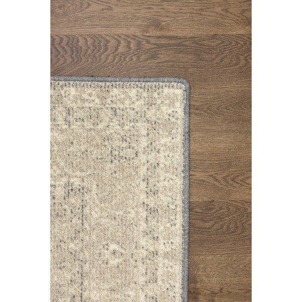 Covor bej din lână 133x180 cm William – Agnella-image-3