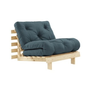 Fotoliu variabil KARUP Design Roots Raw/Petrol Blue, albastru petrol