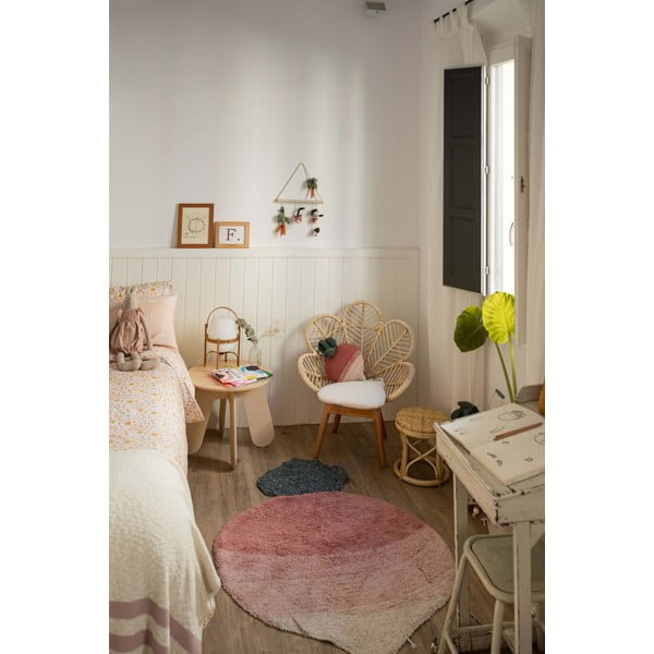 Covor pentru copii roz lavabil/țesut manual din bumbac 100x150 cm Ramona the Radish – Lorena Canals-image-4