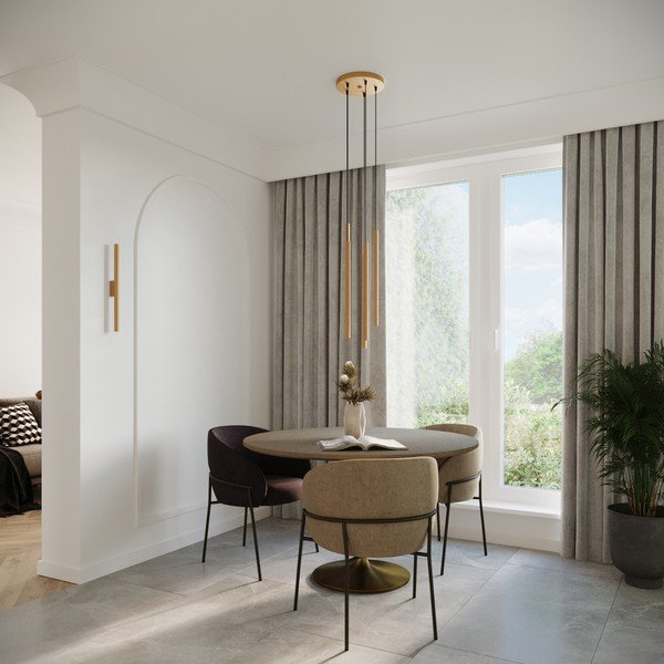 Aplică de perete aurie ø 2,5 cm Fideus – Sollux-image-4