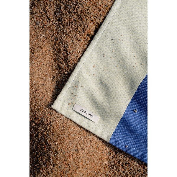 Prosop de plajă galben deschis/albastru din bumbac 100x160 cm Su – noo.ma-image-3