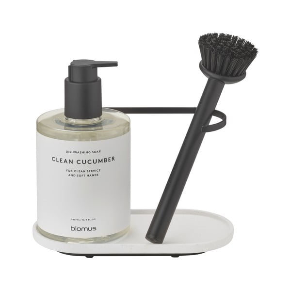 Suport pentru accesorii de spălat crem din beton Dhuva – Blomus-image-2