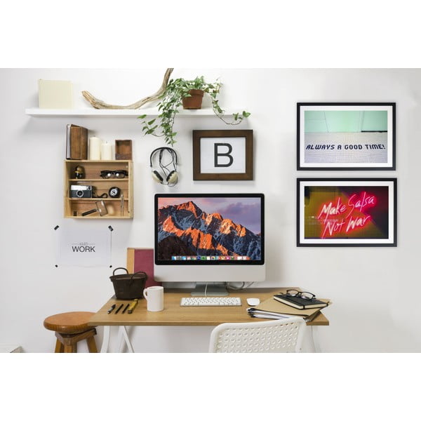 Tablou cu ramă din salcie africană Really Nice Things Salsa Not War, 40 x 30 cm-image-1