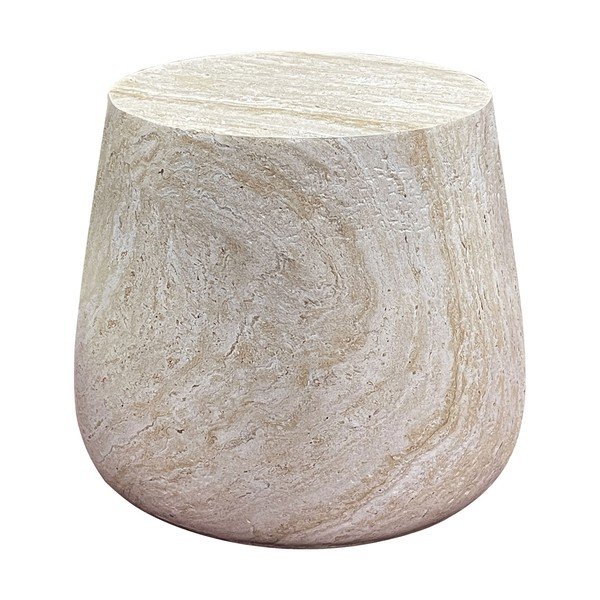Măsuță de grădină rotundă din piatră ø 47,5 cm Bonn – House Nordic