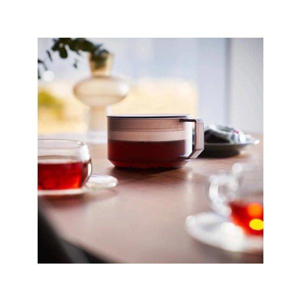 Ceainic negru cu filtru din plastic 600 ml Tower – YAMAZAKI-image-2